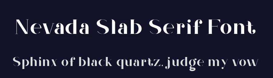 Nevada Slab Serif Font by setyaisiam — Slab Serif Font — thumbnail 2