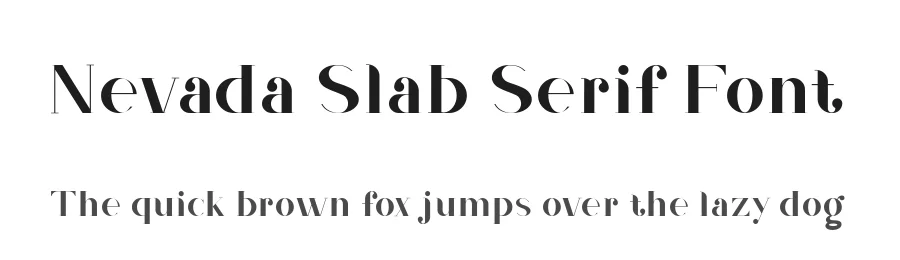 Nevada Slab Serif Font by setyaisiam — Slab Serif Font