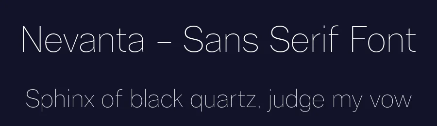 Nevanta – Sans Serif Font by limitype — Serif Font — thumbnail 2