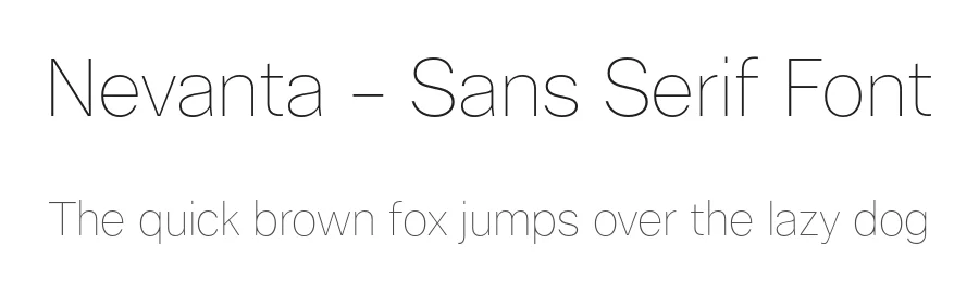 Nevanta – Sans Serif Font by limitype — Serif Font