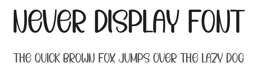 Never Display Font by inermediaSTUDIO — Display Font