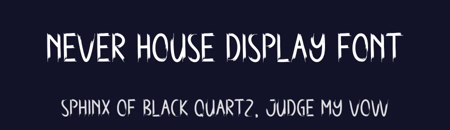 Never House Display Font by andikastudio — Display Font — thumbnail 2