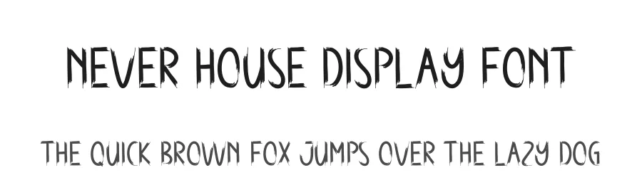 Never House Display Font by andikastudio — Display Font
