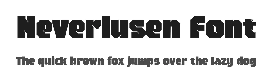 Neverlusen Font by mhdafifersya — Display Font