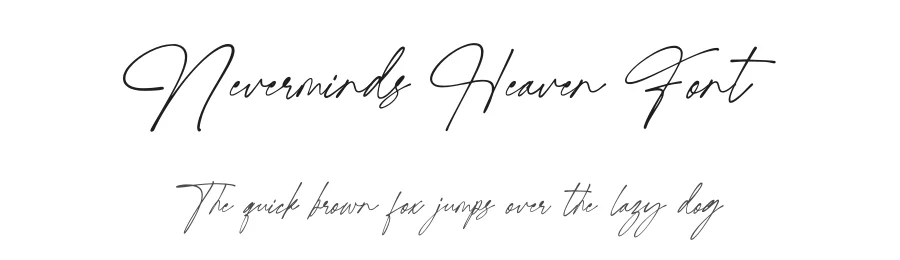 Neverminds Heaven Font by Adante Creative — Script Handwritten Font