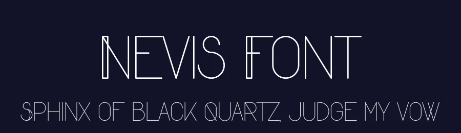 Nevis Font by vpcreativeshop — Display Font — thumbnail 2