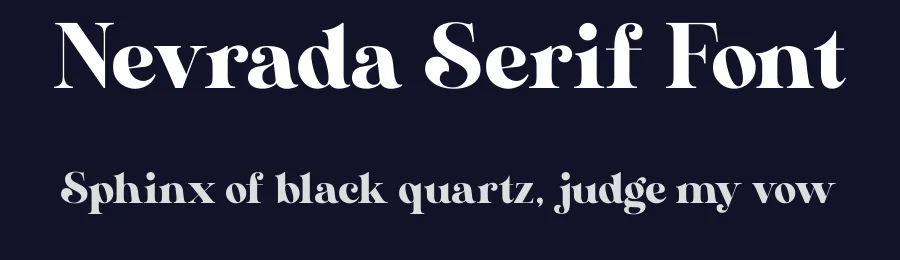 Nevrada Serif Font by Aluyeah Studio — Serif Font — thumbnail 2