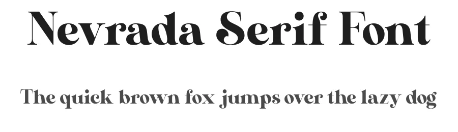 Nevrada Serif Font by Aluyeah Studio — Serif Font