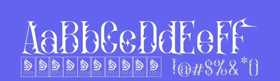 Nevron Sin | Black Metal Typeface by Denustudios — Blackletter Font — thumbnail 3