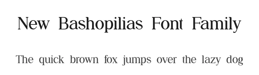New Bashopilias Font Family by UICreative — Serif Font