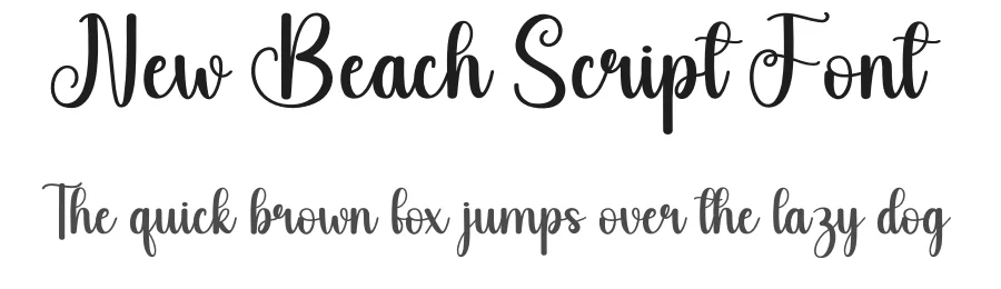 New Beach Script Font by creativeletter — Script Handwritten Font
