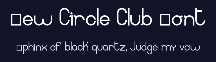 New Circle Club Font by sofia bartolazzi — Sans Serif Font — thumbnail 2