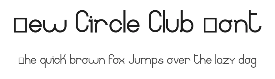 New Circle Club Font by sofia bartolazzi — Sans Serif Font