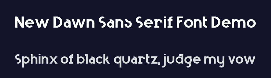 New Dawn Sans Serif Font Demo by Cahya Sofyan — Sans Serif Font — thumbnail 2