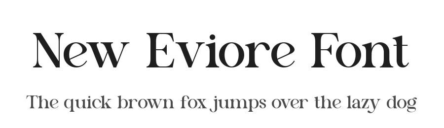 New Eviore Font by ErmediaStudio — Serif Font