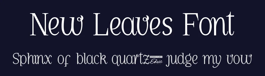 New Leaves Font by edricstudio — Serif Font — thumbnail 2