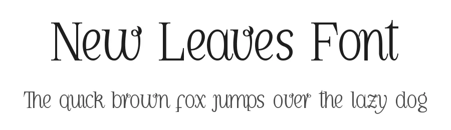 New Leaves Font by edricstudio — Serif Font