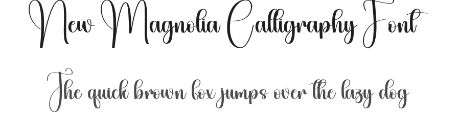New Magnolia Calligraphy Font by creativeletter — Script Handwritten Font