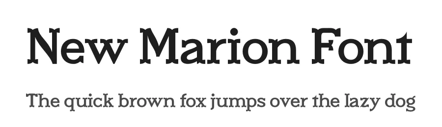 New Marion Font by Storytype — Slab Serif Font