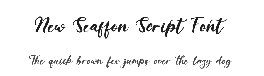 New Seaffon Script Font by fontkong — Script Handwritten Font