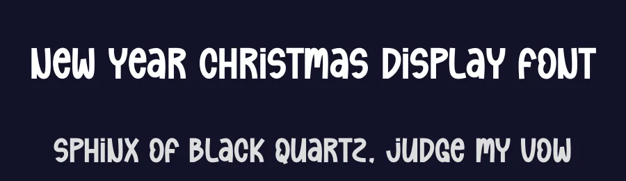 New Year Christmas Display Font by andikastudio — Display Font — thumbnail 2