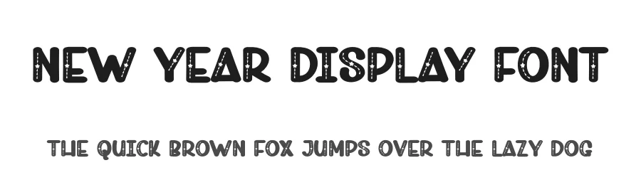New Year Display Font by andikastudio — Display Font