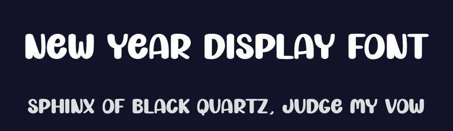 New Year Display Font by creativeletter — Display Font — thumbnail 2
