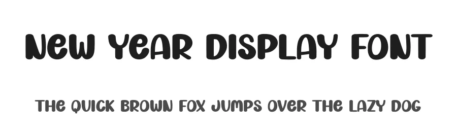 New Year Display Font by creativeletter — Display Font