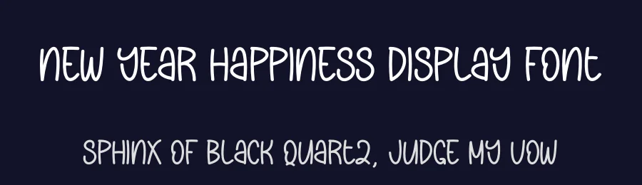 New Year Happiness Display Font by andikastudio — Display Font — thumbnail 2