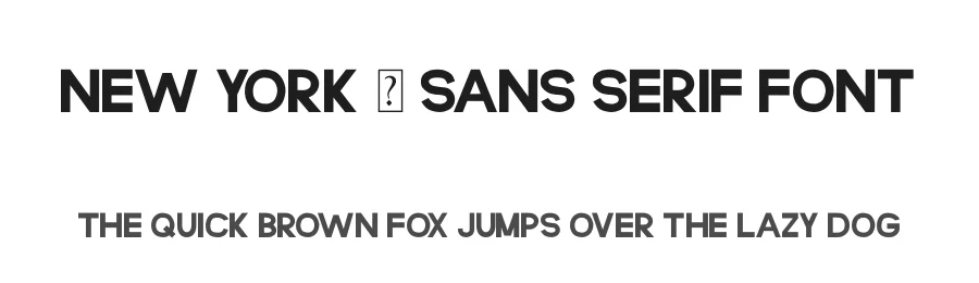 New York – Sans Serif Font by Verde Type — Display Font