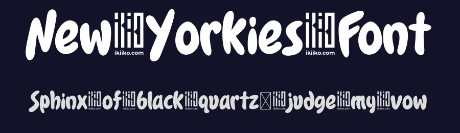 New Yorkies Font by ikiiko type — Display Font — thumbnail 2