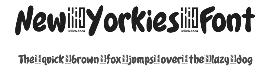 New Yorkies Font by ikiiko type — Display Font