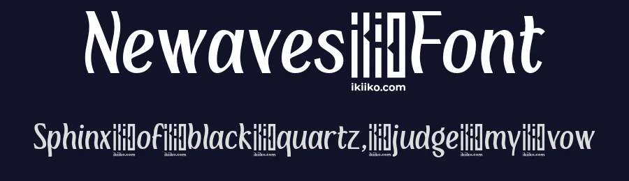 Newaves Font by ikiiko type — Display Font — thumbnail 2
