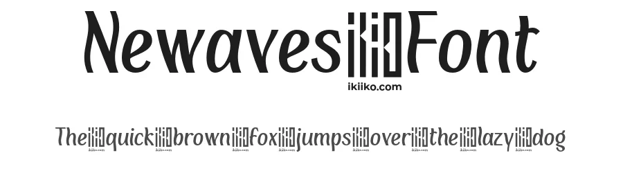 Newaves Font by ikiiko type — Display Font