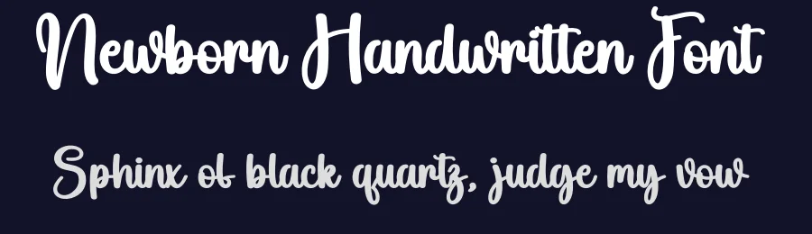 Newborn Handwritten Font by creativeletter — Script Handwritten Font — thumbnail 2