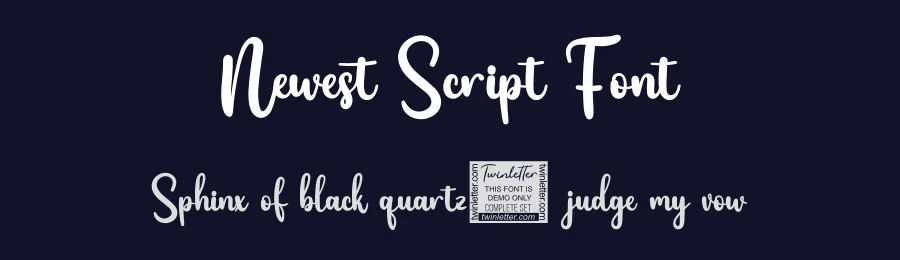 Newest Script Font by twinletter — Script Handwritten Font — thumbnail 2