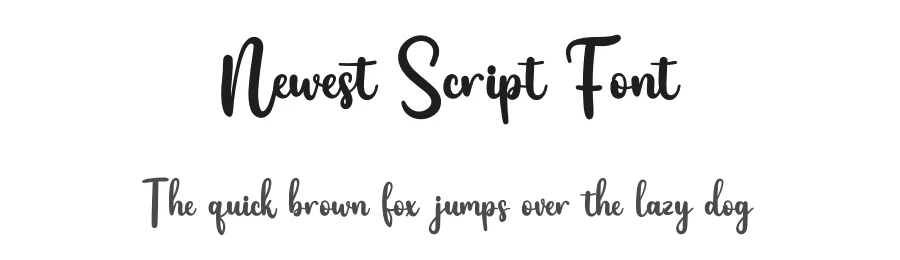 Newest Script Font by twinletter — Script Handwritten Font