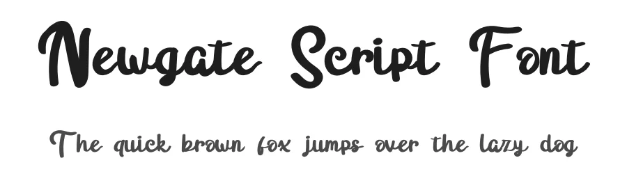 Newgate Script Font by twinletter — Script Handwritten Font