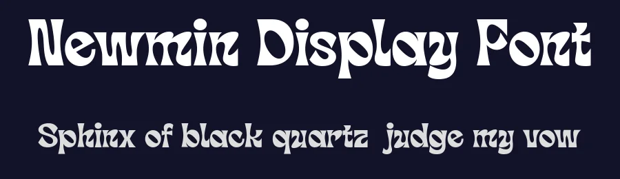 Newmin Display Font by Dantype — Display Font — thumbnail 2