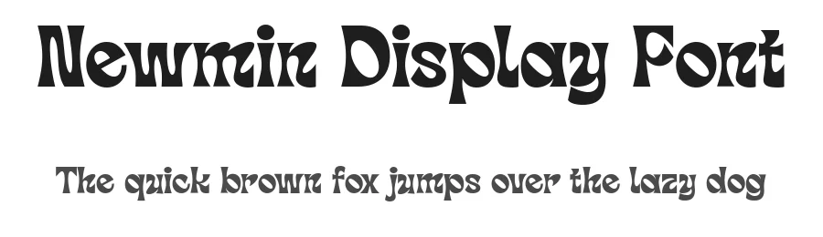 Newmin Display Font by Dantype — Display Font