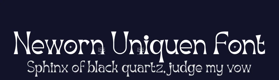 Neworn Uniquen Font by SlideShoot — Decorative Font — thumbnail 2