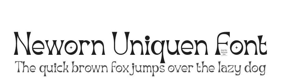 Neworn Uniquen Font by SlideShoot — Decorative Font