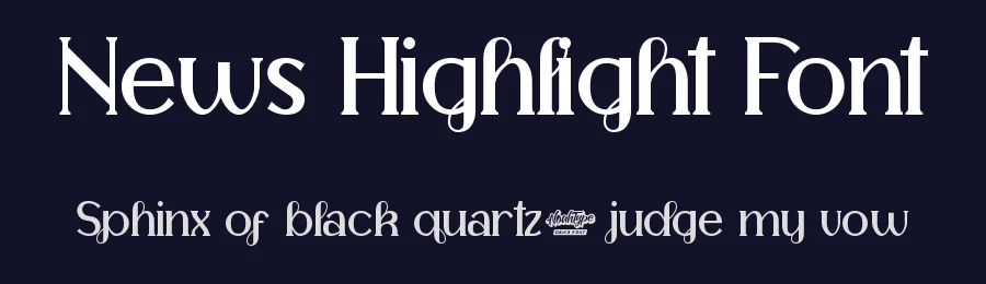 News Highlight Font by noahtype — Display Font — thumbnail 2