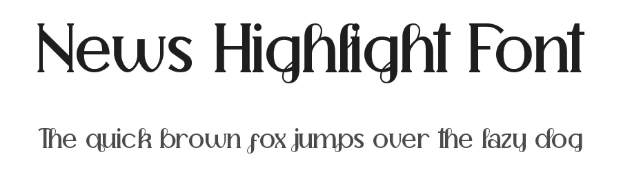 News Highlight Font by noahtype — Display Font