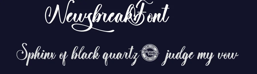 Newsbreak Font by CalligraphyFonts.net — Script Handwritten Font — thumbnail 2