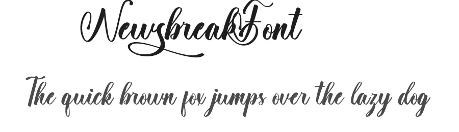Newsbreak Font by CalligraphyFonts.net — Script Handwritten Font