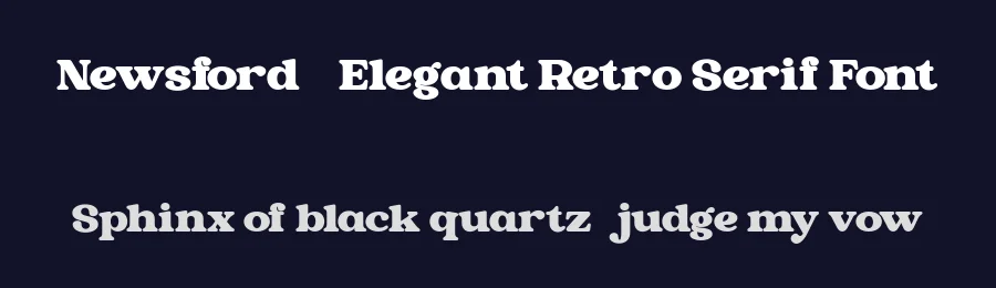 Newsford – Elegant Retro Serif Font by FlawlessAndCo — Decorative Font — thumbnail 2