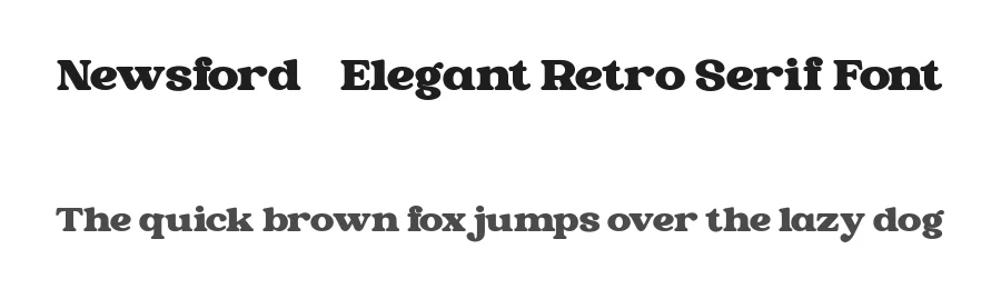 Newsford – Elegant Retro Serif Font by FlawlessAndCo — Decorative Font