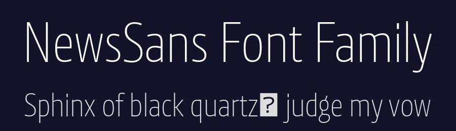 NewsSans Font Family by Character Type — Decorative Font — thumbnail 2