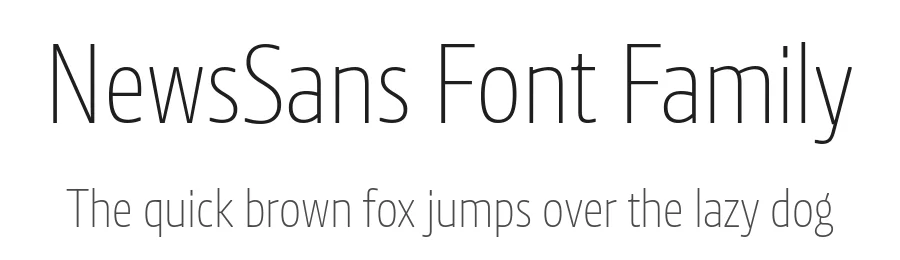 NewsSans Font Family by Character Type β Decorative Font